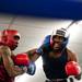 Cleveland boxer Anthony Card and Dynamic fighter Robert Rivers battle during the A-Square Fight Club Boxing Showcase on Friday, July 19. Daniel Brenner I AnnArbor.com